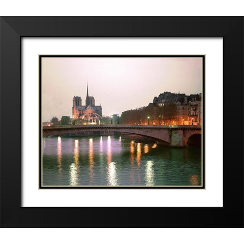 Paris No. 512 Black Modern Wood Framed Art Print with Double Matting by Klug, Alan