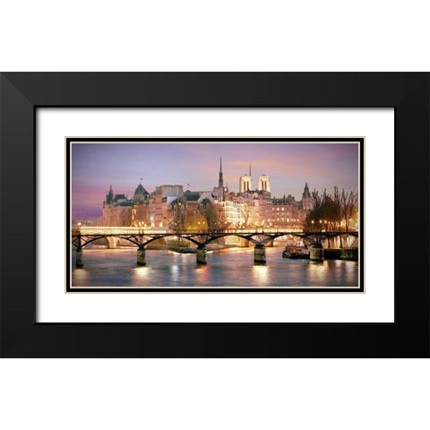 Paris No. 501 Black Modern Wood Framed Art Print with Double Matting by Klug, Alan