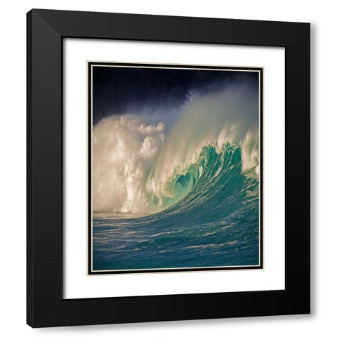 Waimea, Oahu Black Modern Wood Framed Art Print with Double Matting by Klug, Alan