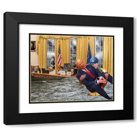 The Calm after the Storm Black Modern Wood Framed Art Print with Double Matting by Kite, Barry