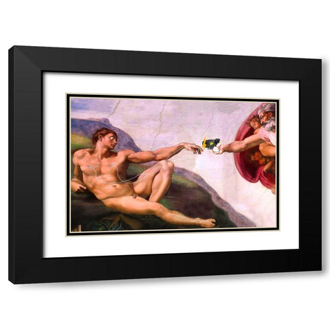 The Tasing Black Modern Wood Framed Art Print with Double Matting by Kite, Barry