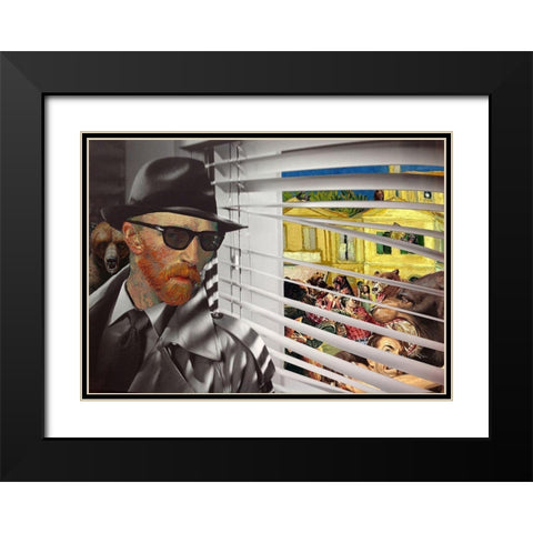 Yellow House, Grizzly Season Black Modern Wood Framed Art Print with Double Matting by Kite, Barry