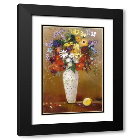 After Redon Black Modern Wood Framed Art Print with Double Matting by Koury, Aleah