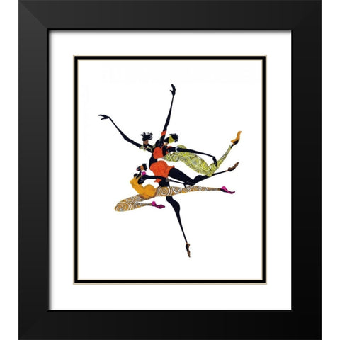 Soar Black Modern Wood Framed Art Print with Double Matting by Kelly, Shan