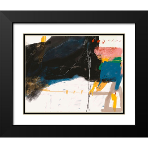 When Answers Donâ€™t Come Black Modern Wood Framed Art Print with Double Matting by Lauzon, Danielle