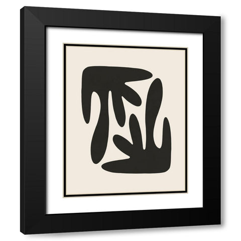 Mirror Black Modern Wood Framed Art Print with Double Matting by LivinLi