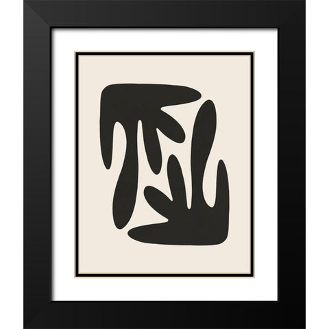 Mirror Black Modern Wood Framed Art Print with Double Matting by LivinLi