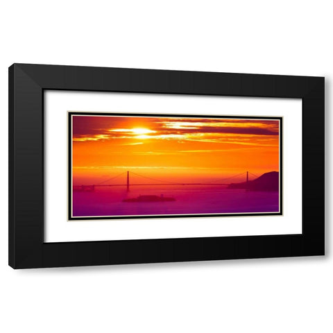 The Sun Gate Black Modern Wood Framed Art Print with Double Matting by Linhares, Greg