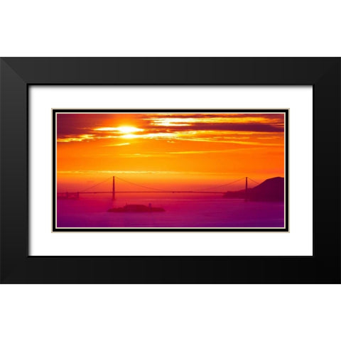 The Sun Gate Black Modern Wood Framed Art Print with Double Matting by Linhares, Greg