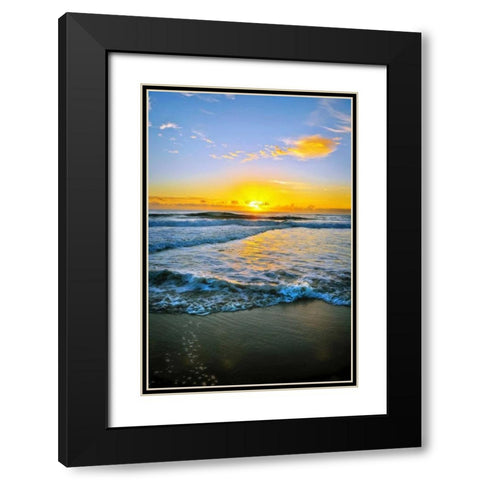 Twin Waters Down Black Modern Wood Framed Art Print with Double Matting by Louise, Tracie