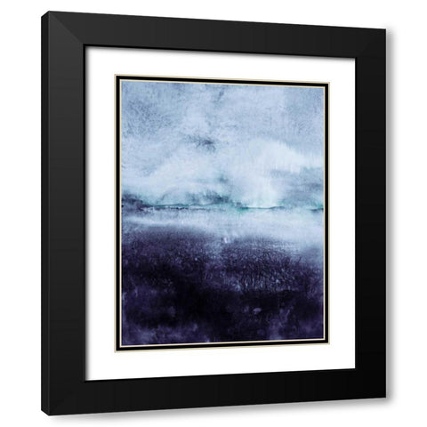 Direction North Black Modern Wood Framed Art Print with Double Matting by Lehnhardt, Iris