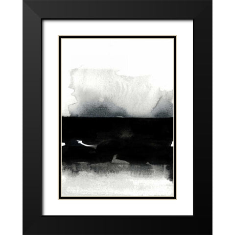 BW 01 Black Modern Wood Framed Art Print with Double Matting by Lehnhardt, Iris