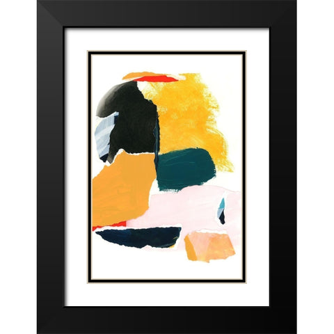 Collage Studies 18-02 Black Modern Wood Framed Art Print with Double Matting by Lehnhardt, Iris