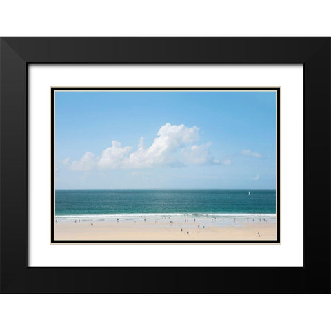 Le-Couquet Black Modern Wood Framed Art Print with Double Matting by Leprince, Vincent