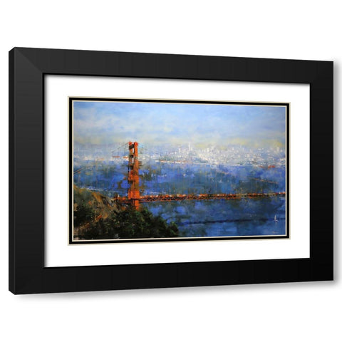 Golden Gate Afternoon Black Modern Wood Framed Art Print with Double Matting by Lague, Mark