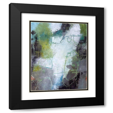 A Day On The River Black Modern Wood Framed Art Print with Double Matting by Leslie, Carole