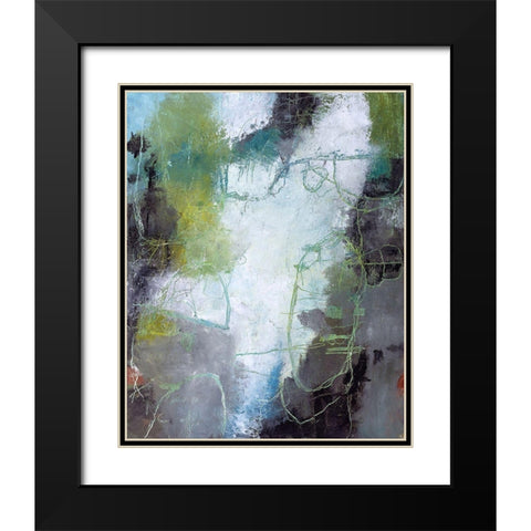 A Day On The River Black Modern Wood Framed Art Print with Double Matting by Leslie, Carole