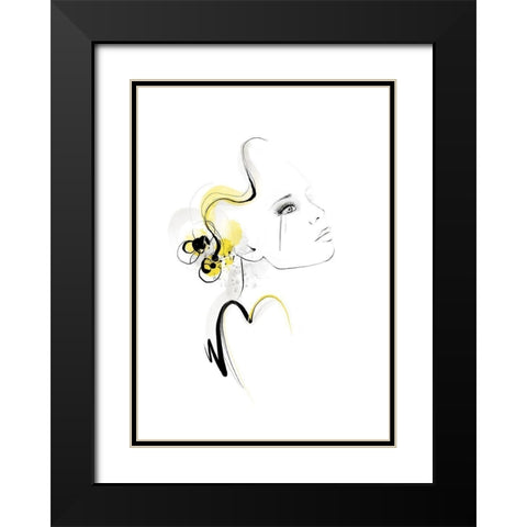 What If Black Modern Wood Framed Art Print with Double Matting by Larsdotter, Lotta