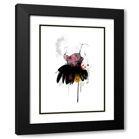 The Dress Black Modern Wood Framed Art Print with Double Matting by Larsdotter, Lotta