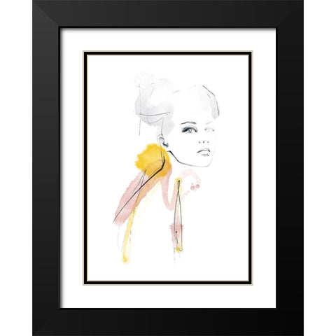 I Am Black Modern Wood Framed Art Print with Double Matting by Larsdotter, Lotta
