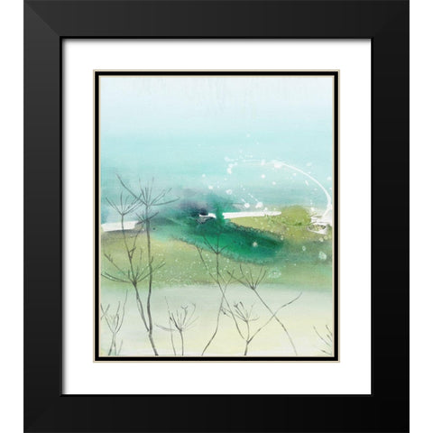 See Through Black Modern Wood Framed Art Print with Double Matting by Leaver, Tara