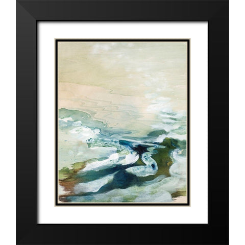 The Sound The Sea Makes Black Modern Wood Framed Art Print with Double Matting by Leaver, Tara