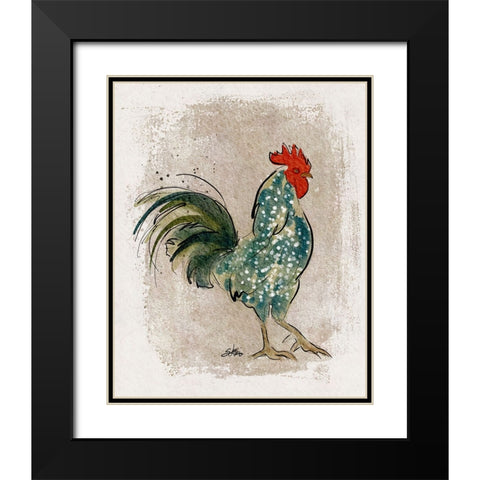 Dandy Black Modern Wood Framed Art Print with Double Matting by Louis, Shanda