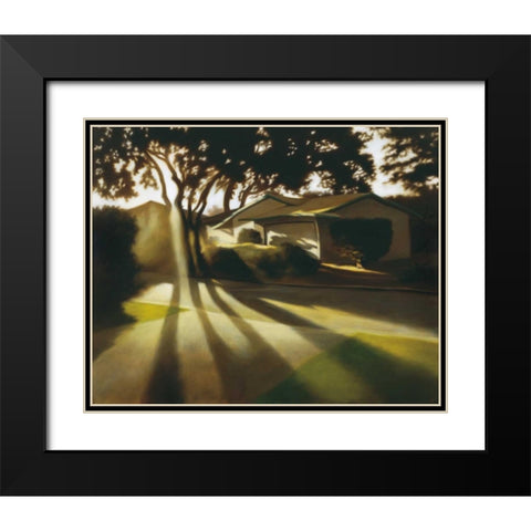 In the Time of Our Lives Black Modern Wood Framed Art Print with Double Matting by Monzon, Rick