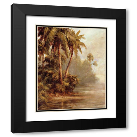 Hidden Bank Black Modern Wood Framed Art Print with Double Matting by Malarz