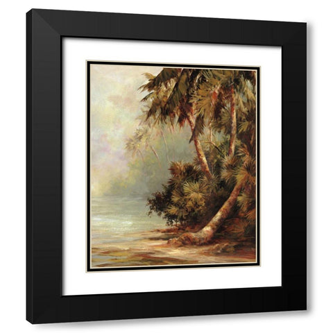Hidden Cove Black Modern Wood Framed Art Print with Double Matting by Malarz