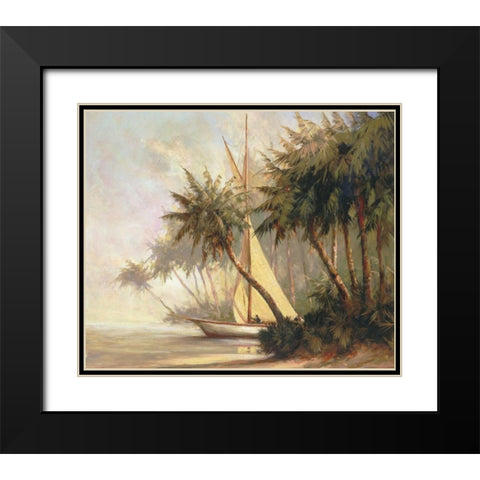 Leaving Out Black Modern Wood Framed Art Print with Double Matting by Malarz