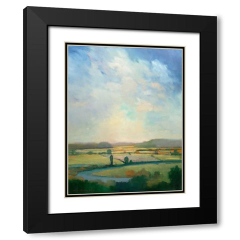First Turn Black Modern Wood Framed Art Print with Double Matting by McCarthy, William