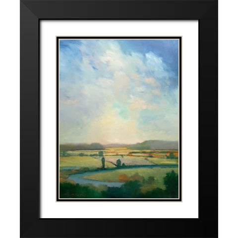 First Turn Black Modern Wood Framed Art Print with Double Matting by McCarthy, William