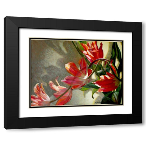 Shades of Holland Black Modern Wood Framed Art Print with Double Matting by McLaughlin, Jan