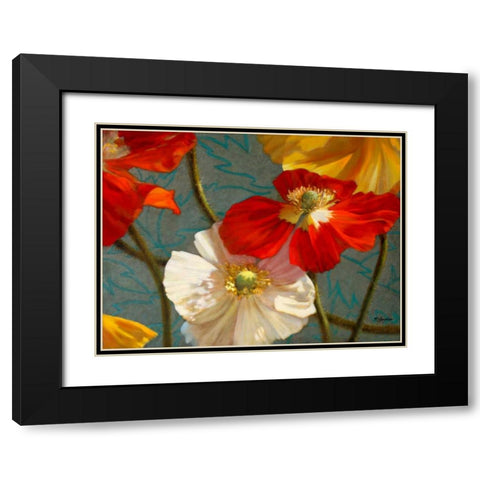 Poppycock Black Modern Wood Framed Art Print with Double Matting by McLaughlin, Jan