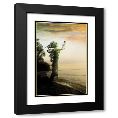 Where the Trees Stand Black Modern Wood Framed Art Print with Double Matting by Madison, Jeff