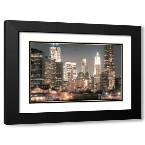 In a New York Minute Black Modern Wood Framed Art Print with Double Matting by Mikaels, Natalie