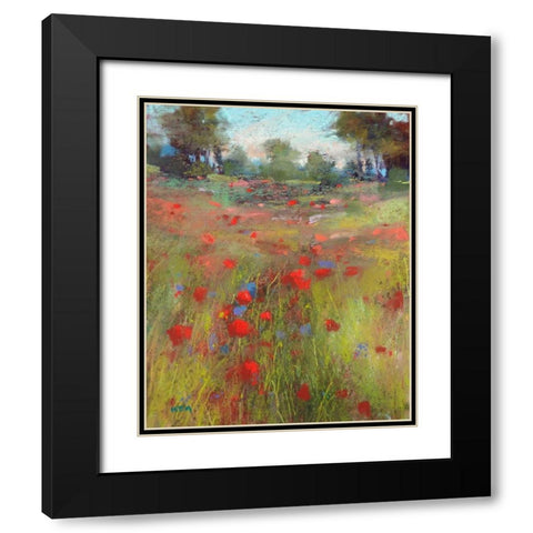 Big Meadow Black Modern Wood Framed Art Print with Double Matting by Margulis, Karen