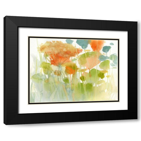 Summer Profusion Black Modern Wood Framed Art Print with Double Matting by Margulis, Karen