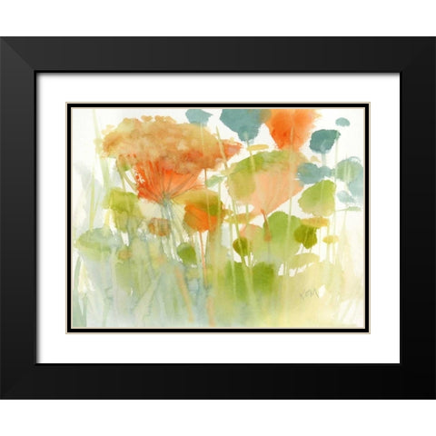 Summer Profusion Black Modern Wood Framed Art Print with Double Matting by Margulis, Karen