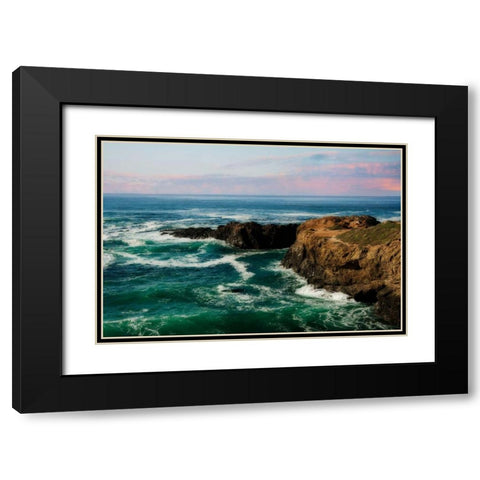 California Dream Black Modern Wood Framed Art Print with Double Matting by Mikaels, Natalie