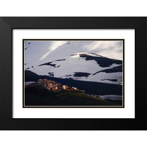 Late Night on Casteluccio, Umbria Black Modern Wood Framed Art Print with Double Matting by Mumford, Andy