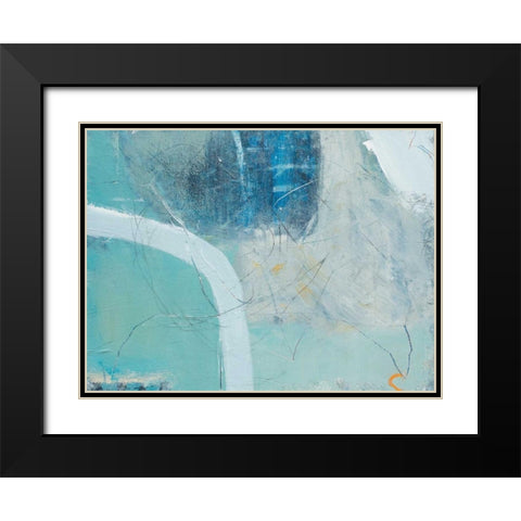 Sea Edge Black Modern Wood Framed Art Print with Double Matting by Mankin, David