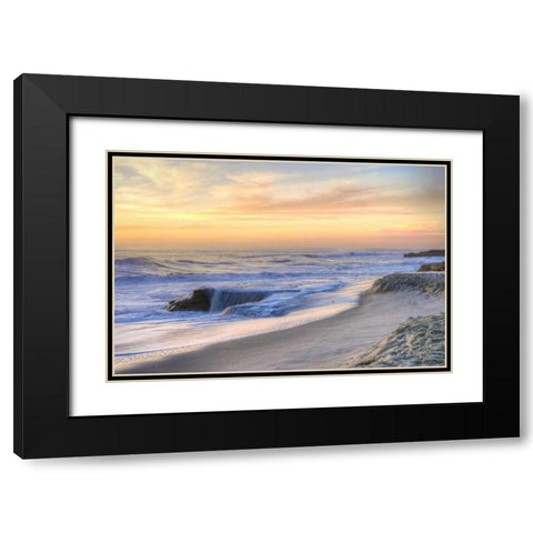 La Jolla Sunset Black Modern Wood Framed Art Print with Double Matting by Mayo, Dean