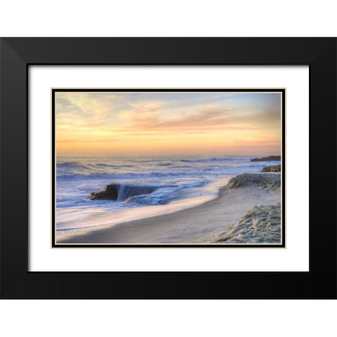La Jolla Sunset Black Modern Wood Framed Art Print with Double Matting by Mayo, Dean