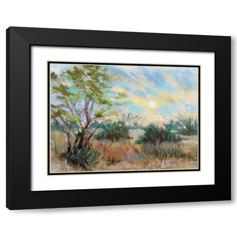 Texas Sunrise Black Modern Wood Framed Art Print with Double Matting by Mertz, Nancie King