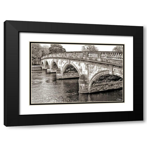Henley-on-Thames Black Modern Wood Framed Art Print with Double Matting by Miamee, Golie