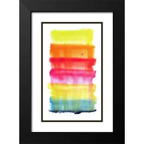 Boldness Black Modern Wood Framed Art Print with Double Matting by Muren, Nancy LaBerge