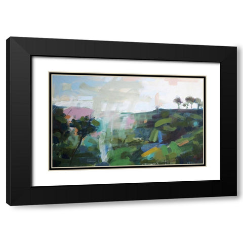 India No. 6 Black Modern Wood Framed Art Print with Double Matting by Moulton, Angela