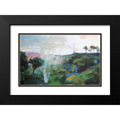 India No. 6 Black Modern Wood Framed Art Print with Double Matting by Moulton, Angela